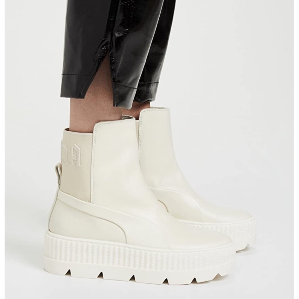 PUMA Women’s Fenty x Chelsea Sneaker Boots Vanilla